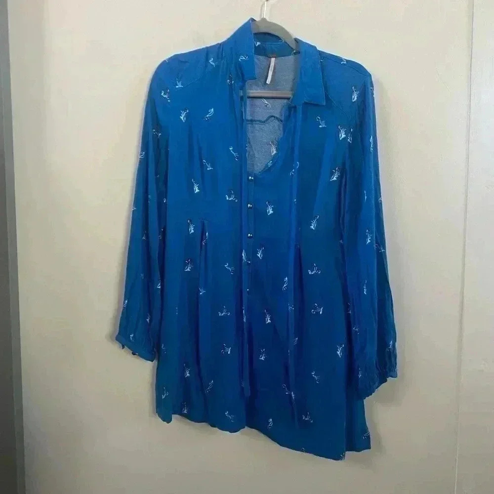 Free People‎ floral tunic small